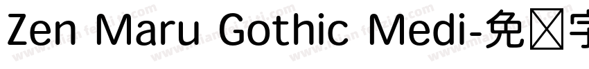 Zen Maru Gothic Medi字体转换